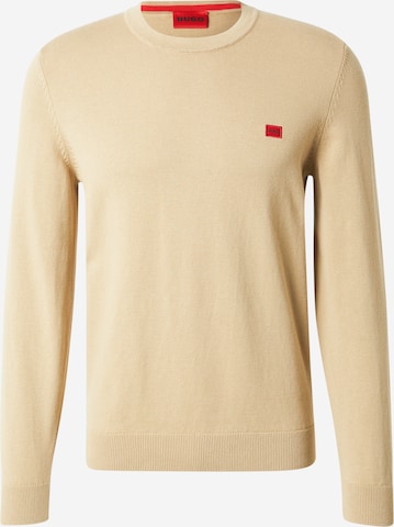 Pull-over 'San Cassius' HUGO en beige : devant