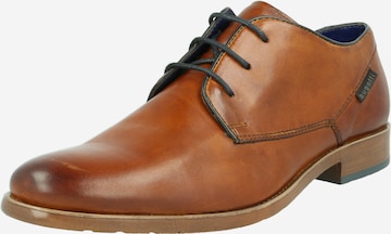 bugatti - Zapatos con cordón 'Licio' en marrón: frente