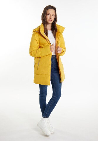 usha BLUE LABEL Zimný kabát 'Fenia' - Žltá