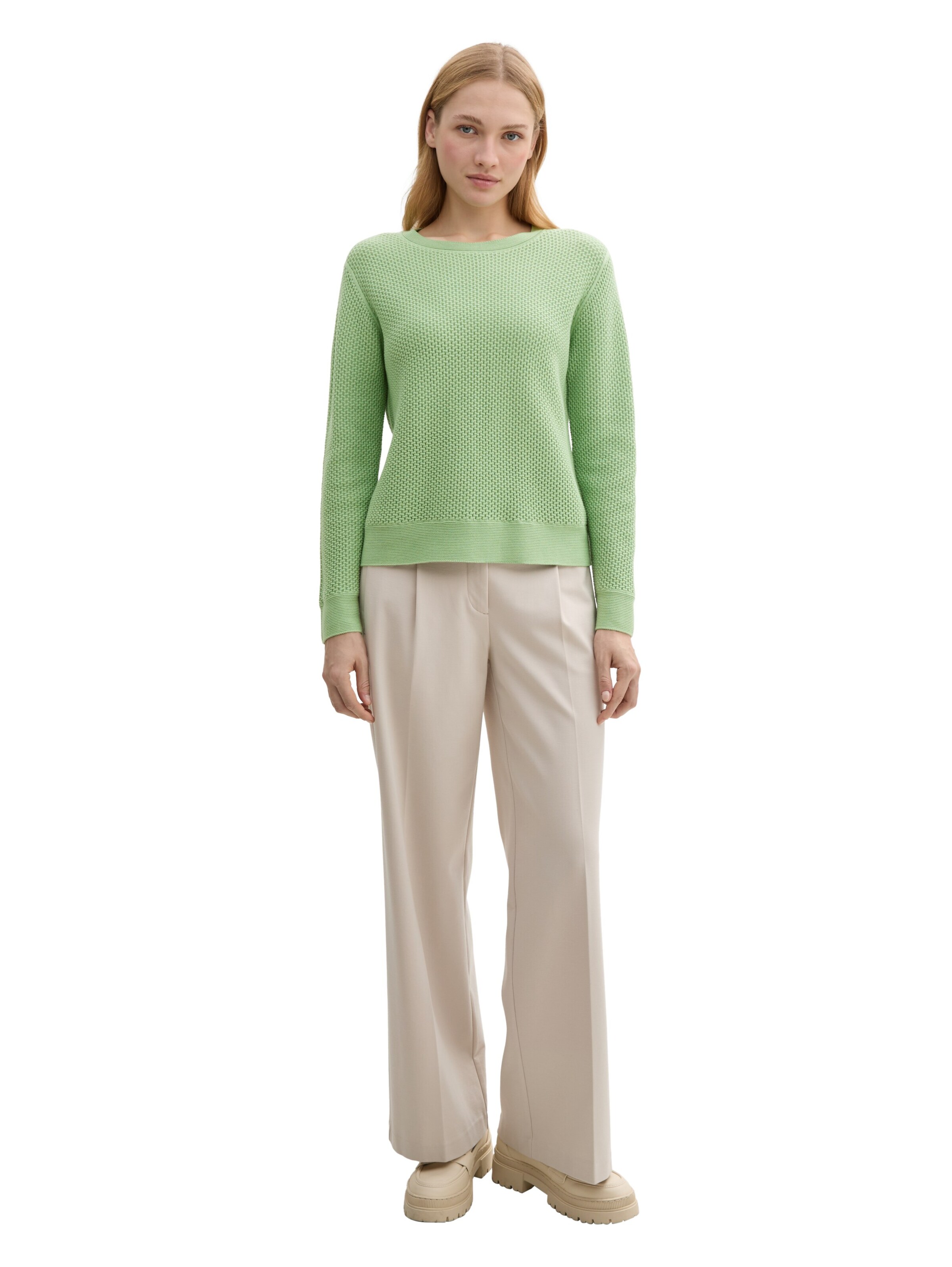 TOM TAILOR Pullover in Grün