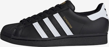 Baskets basses 'Superstar' ADIDAS ORIGINALS en noir : devant