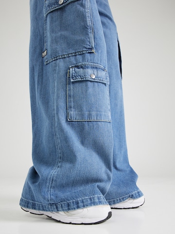 G-Star RAW Wide Leg Jeans 'Mega' in Blau