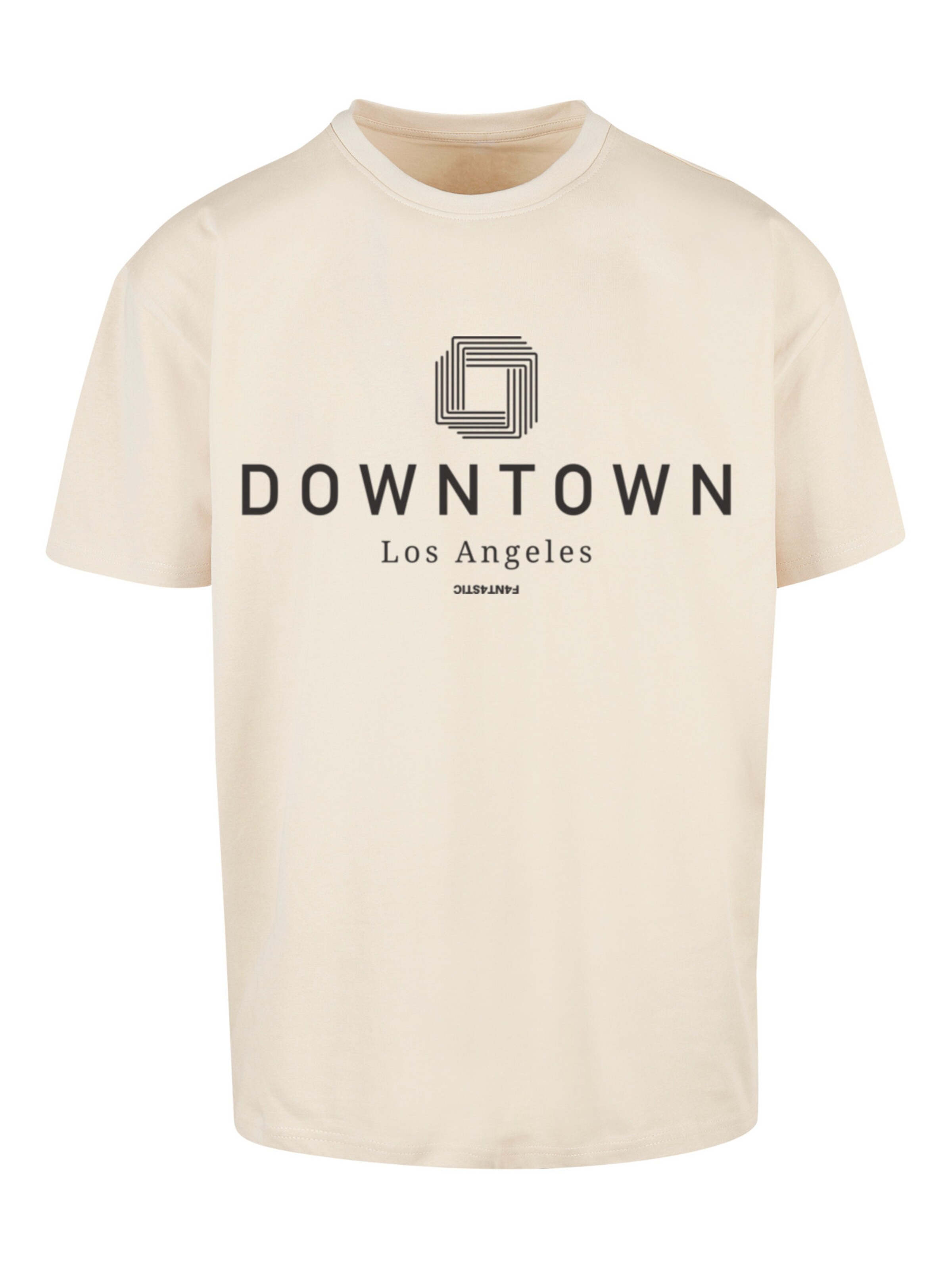 F4NT4STIC Shirt 'Downtown LA' in Beige: Vorderseite