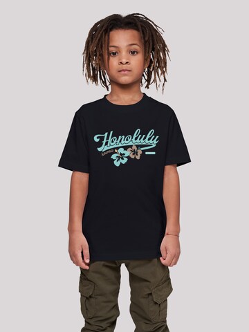 F4NT4STIC Shirt 'Honolulu' in Zwart: voorkant