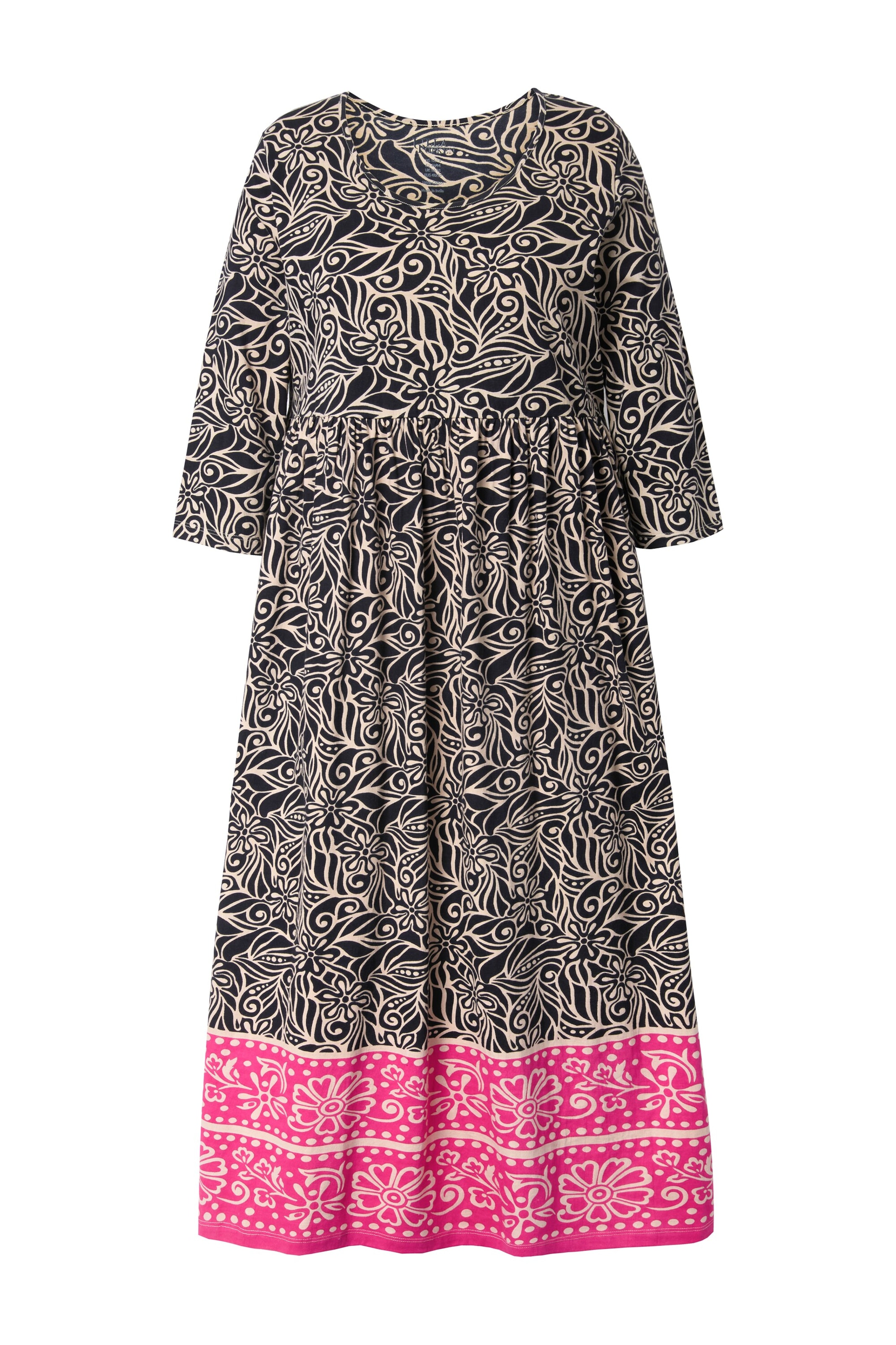 Ulla Popken Kleid in Schwarz: Vorderseite