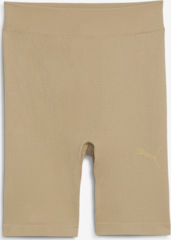 PUMA Skinny Workout Pants 'DARE TO' in Beige: front