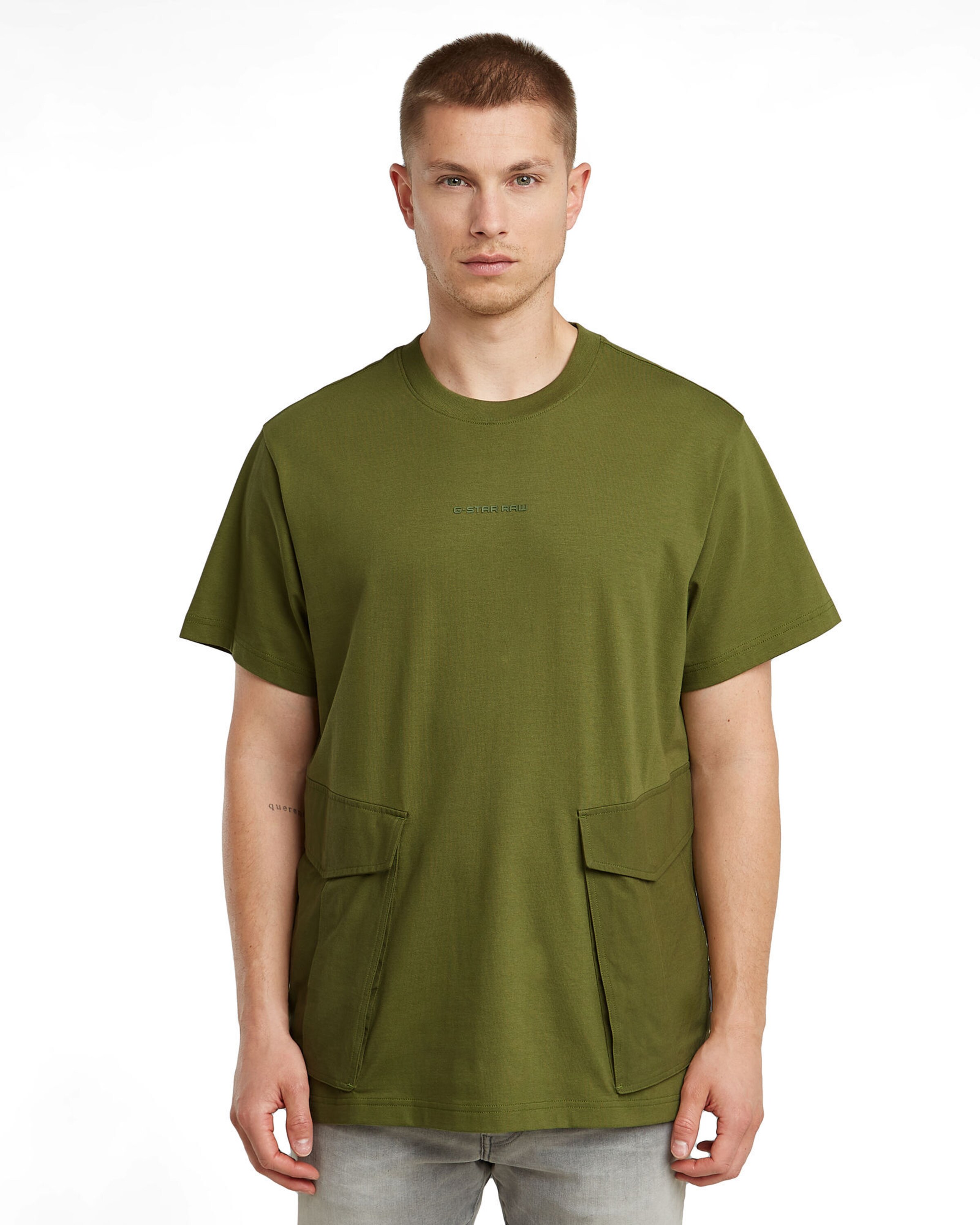 G-STAR T-Shirt in Grün: Vorderseite