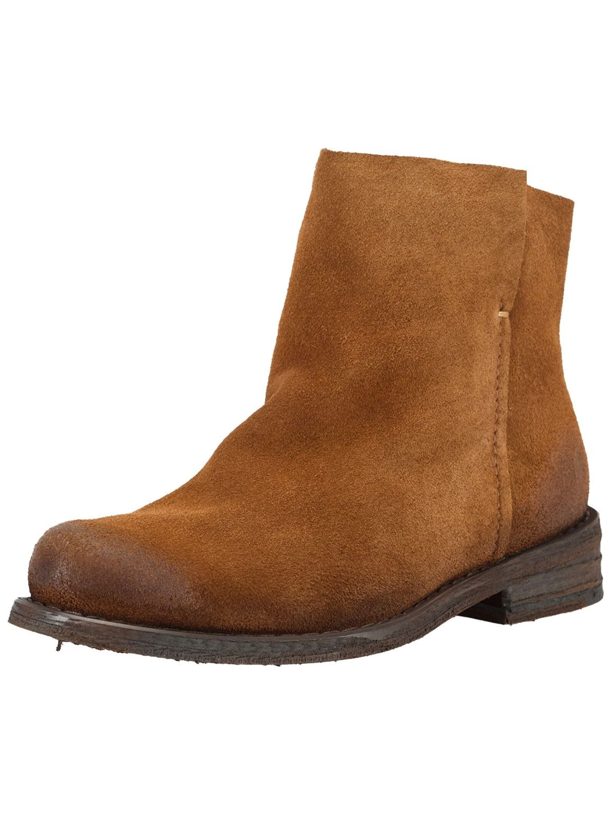 Felmini Wide Fit Ankle Boots in Brown: front