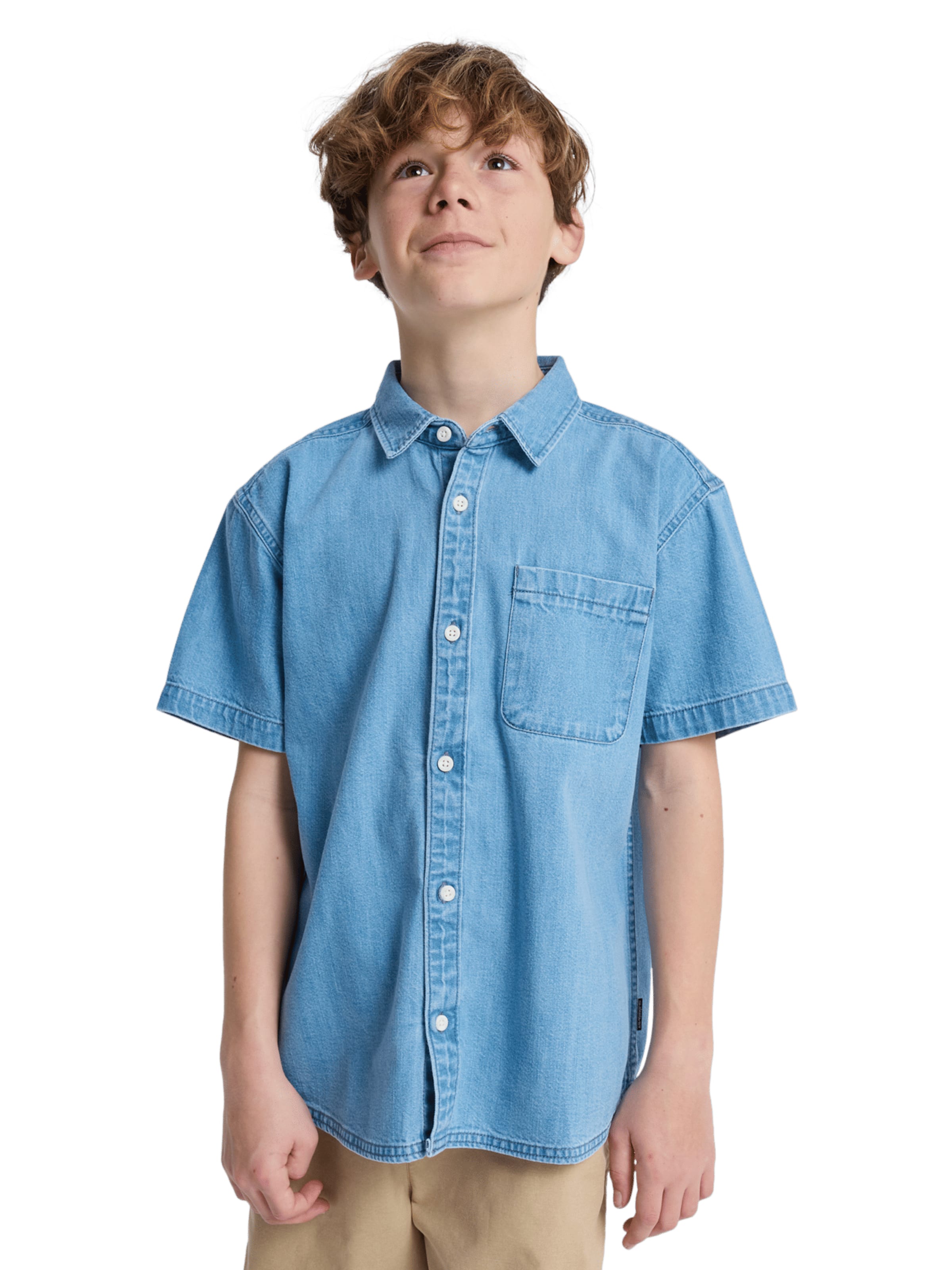 QUIKSILVER Regular fit Button Up Shirt in Blue: front