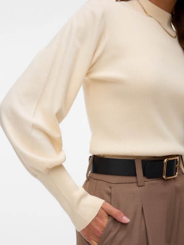 VERO MODA Sweater 'VMHOLLYKARIS' in Beige