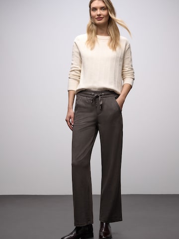Wide leg Pantaloni de la STREET ONE pe maro