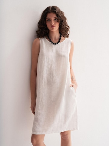 Robe 'Norah' AmourLinen en blanc