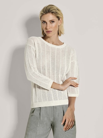 Pull-over MADELEINE en blanc : devant
