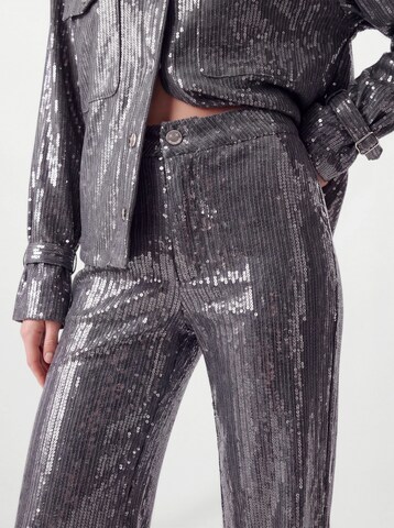 Wide leg Jeans 'Sequin' di Hoermanseder in grigio