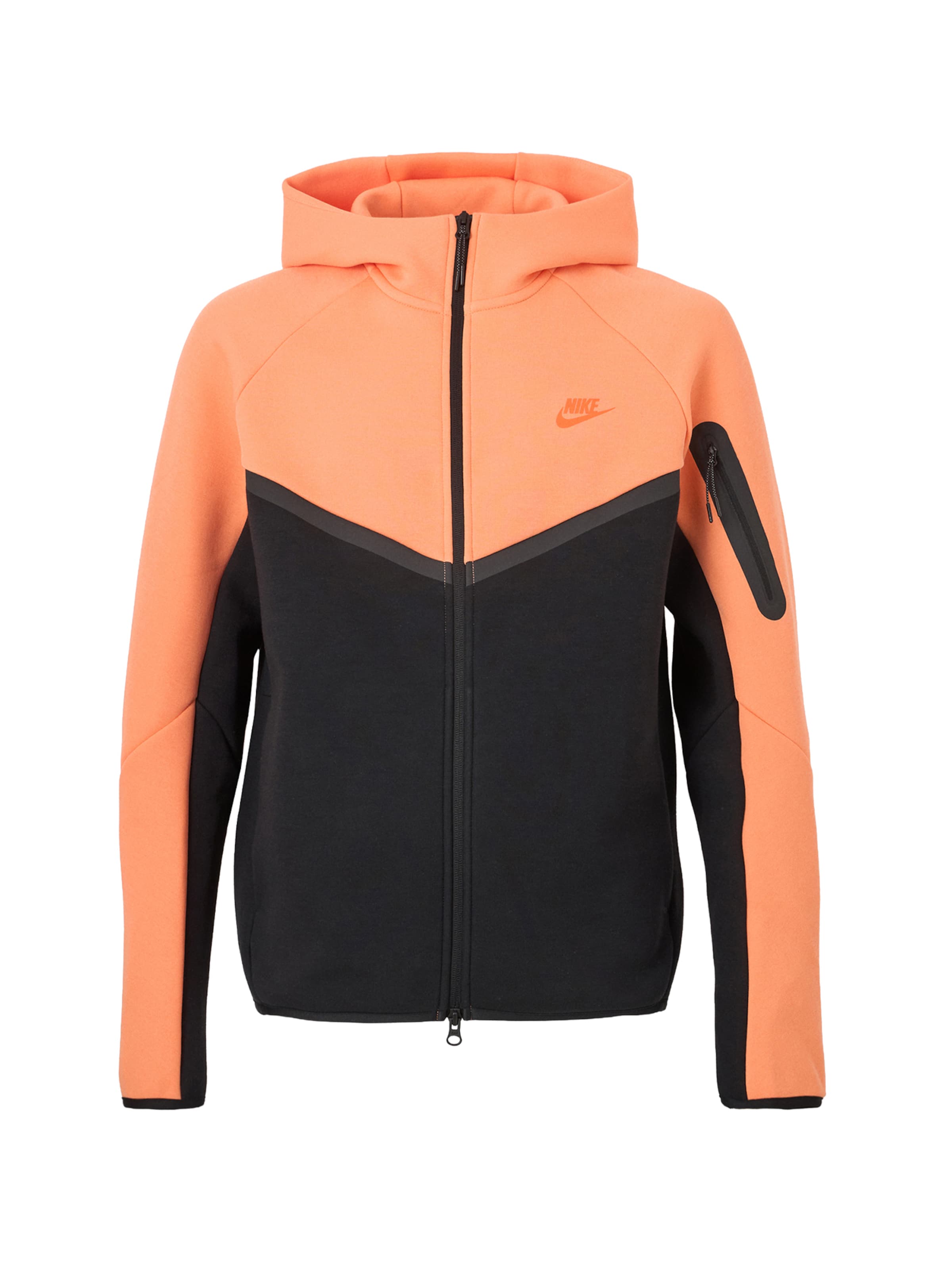Nike Sportswear Tréning dzseki 'Tech Fleece' - narancs: elől