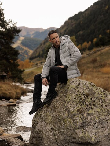 DAN FOX APPAREL Winterjas 'Carlos' in Grijs