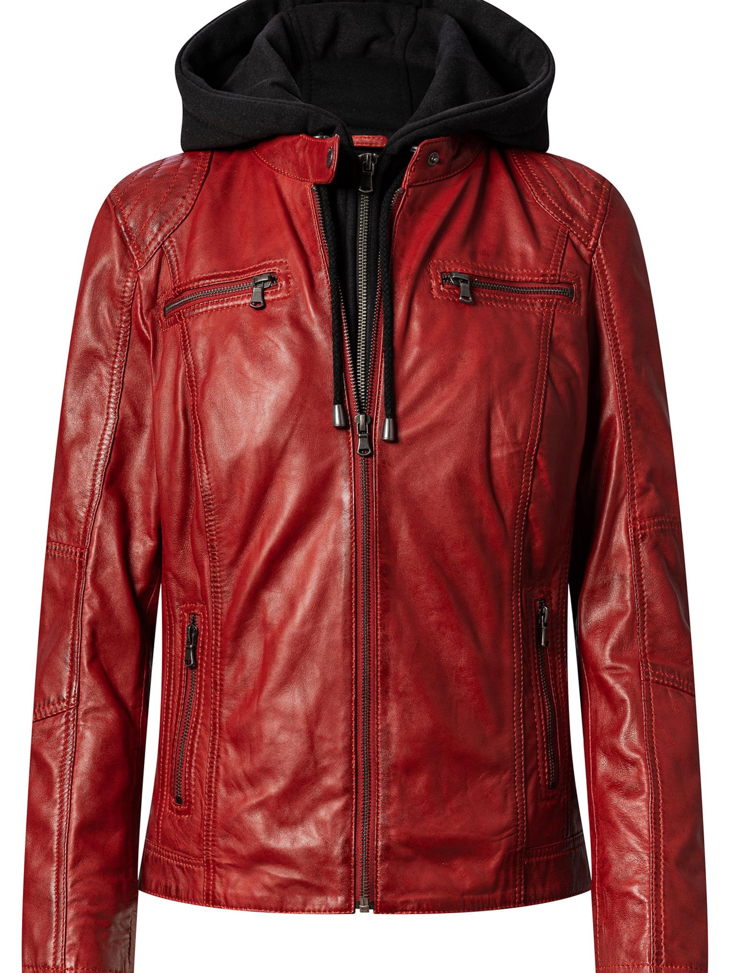 CBL Between-season jacket 'Lederjacke' in Red: front