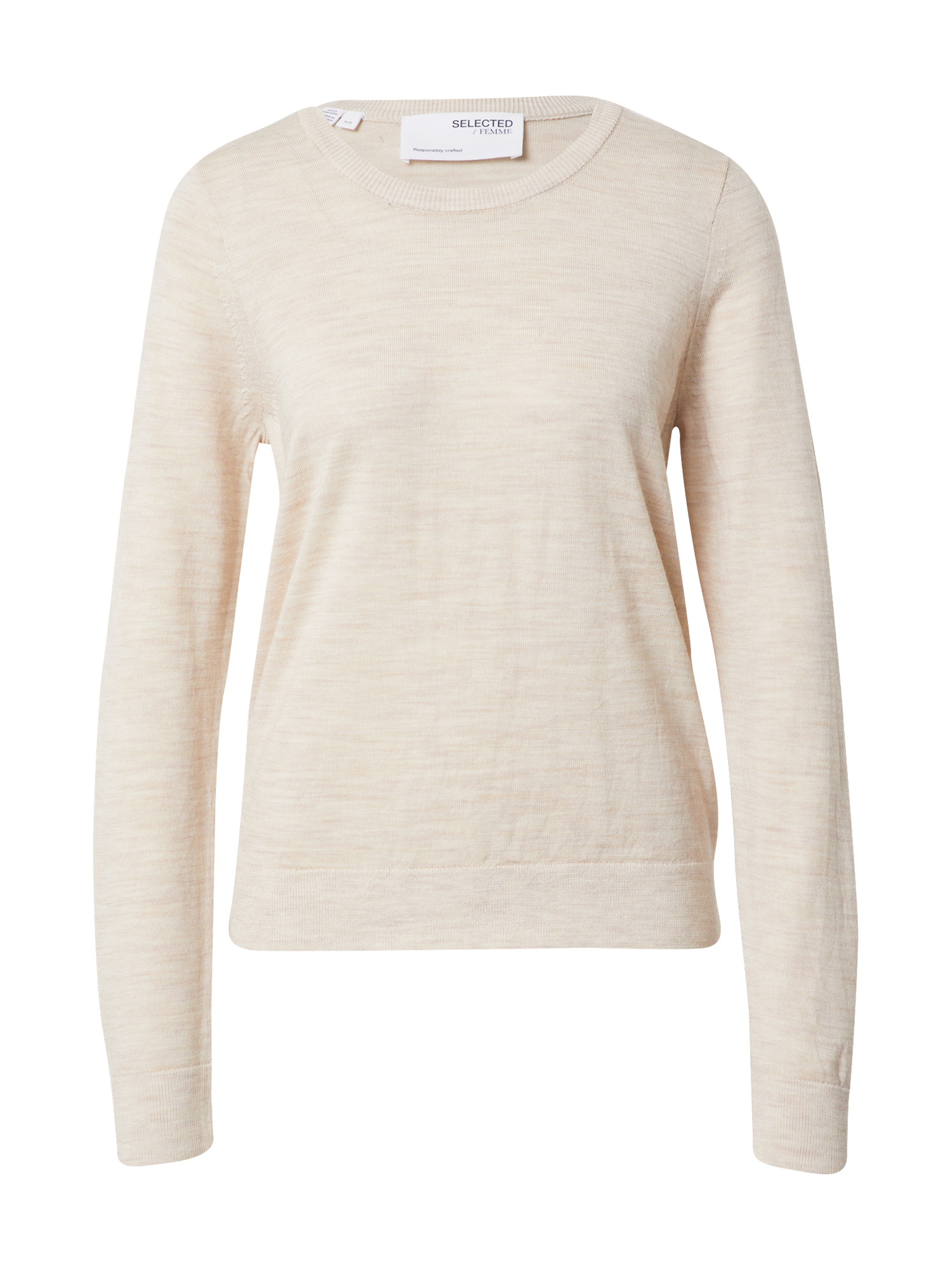 Sw0Ge Donna SELECTED FEMME Pullover MAGDA in Nudo 