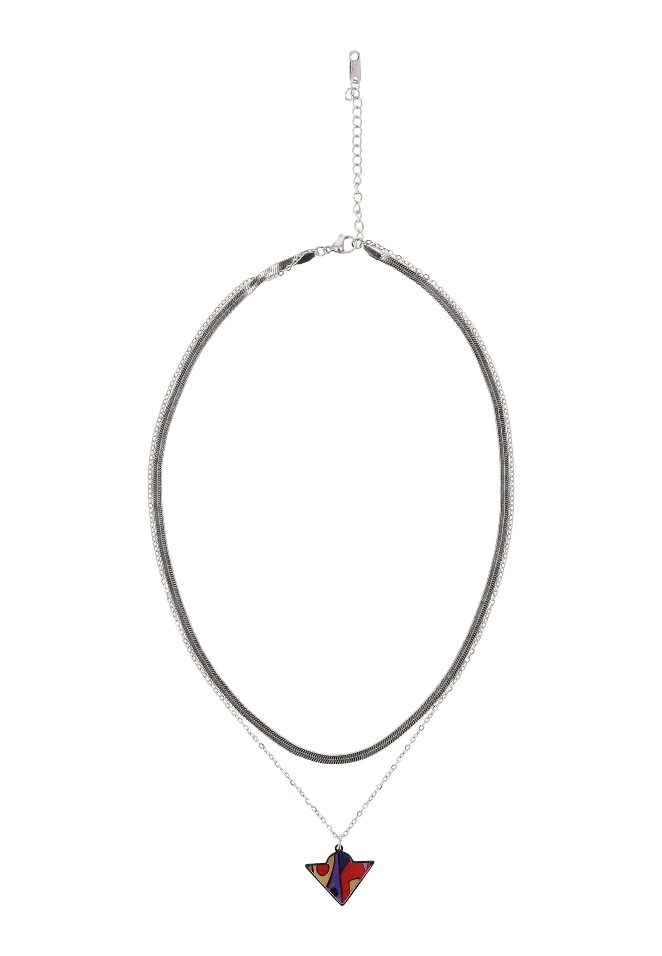 IZIA Ketting in Zilver: voorkant