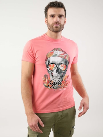 T-Shirt 'Jek' Deeluxe en orange : devant