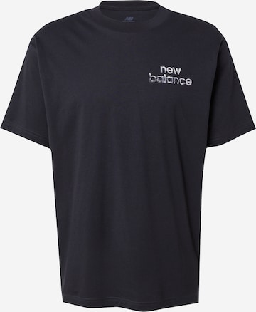 T-Shirt 'Chrome Runner' new balance en noir : devant