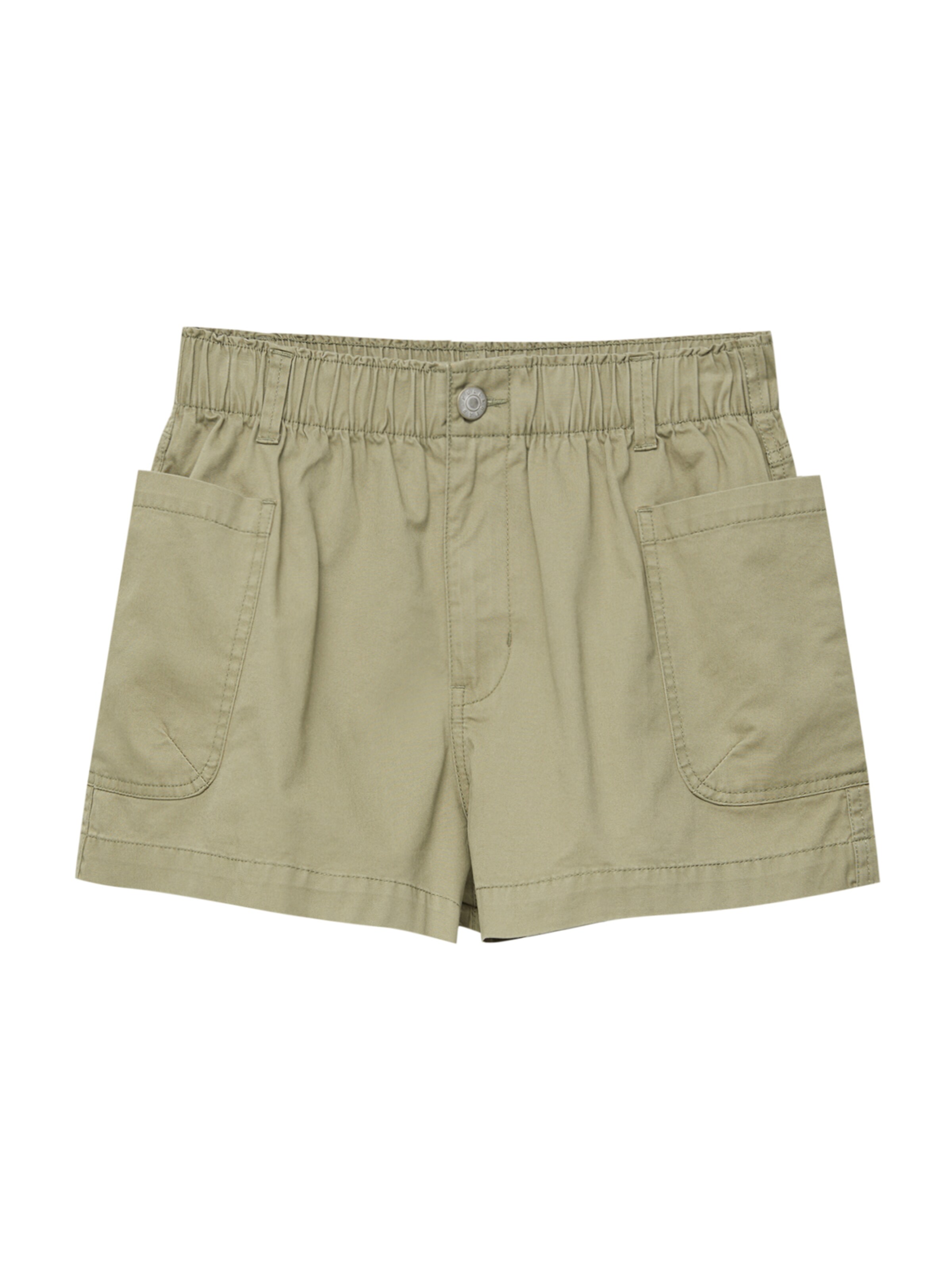 Pull&Bear Regular Broek in Beige: voorkant