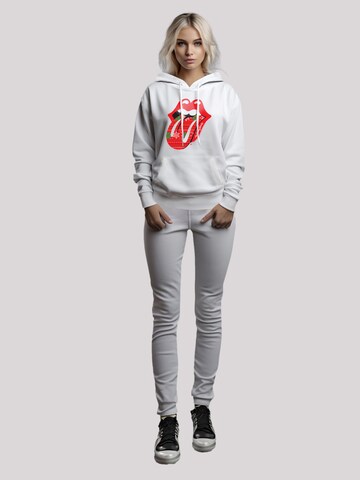 F4NT4STIC Zip-Up Hoodie 'The Rolling Stones' in White
