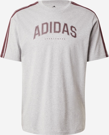 pilka ADIDAS SPORTSWEAR Sportiniai marškinėliai 'COLLEG': priekis