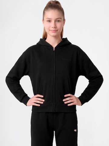 Veste de survêtement Champion en noir : devant