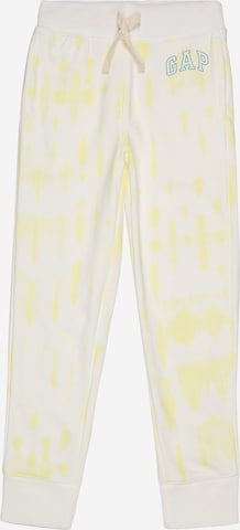 Effilé Pantalon GAP en jaune : devant