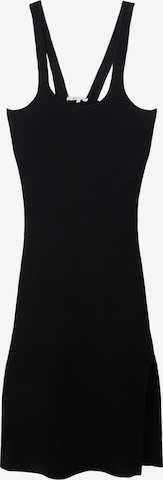 TOM TAILOR DENIM Knitted dress in Black: front