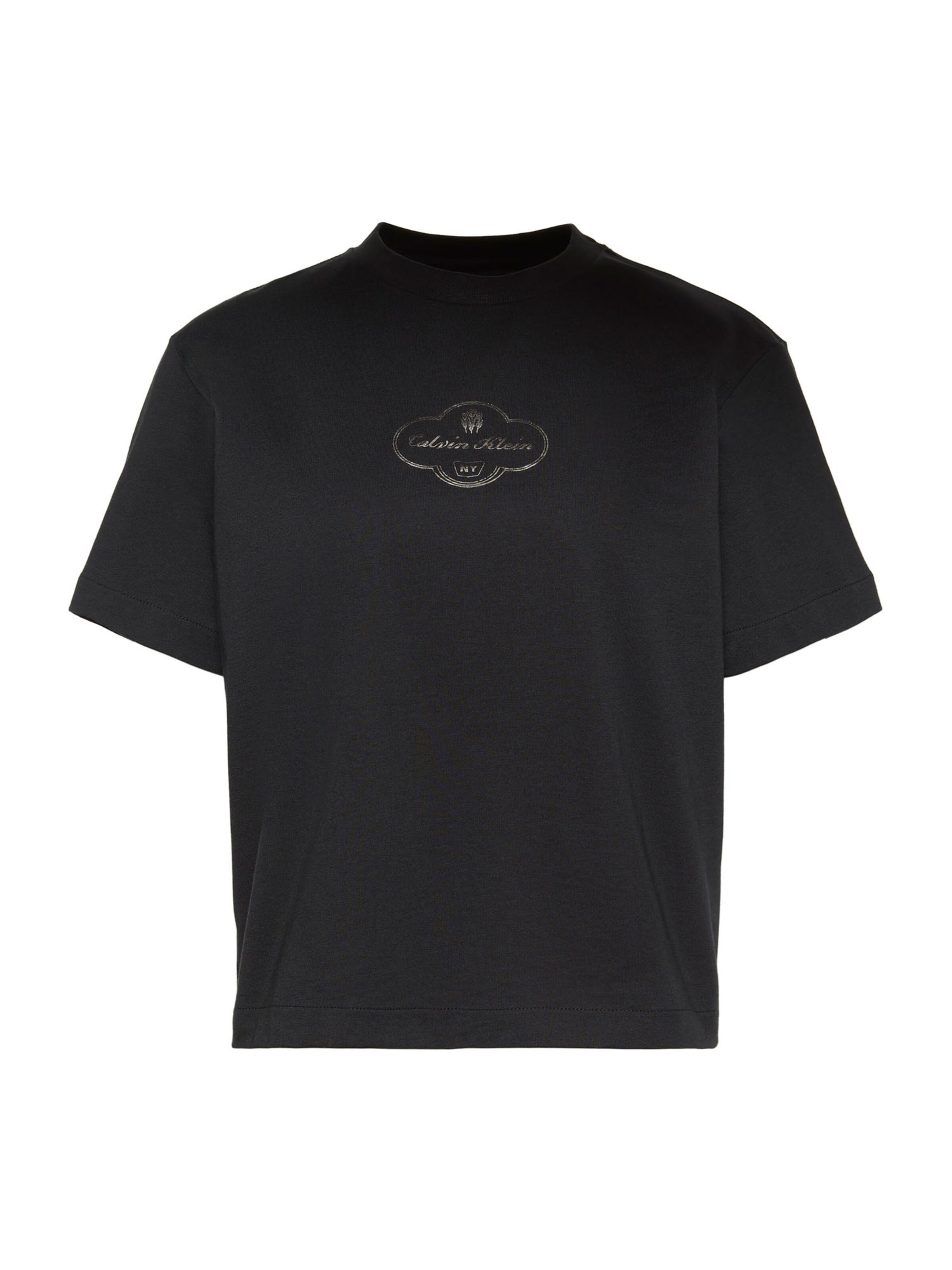 Calvin Klein Jeans Тениска в черно: отпред