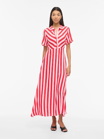 VILA - Vestido camisero 'VIAya' en rojo: frente