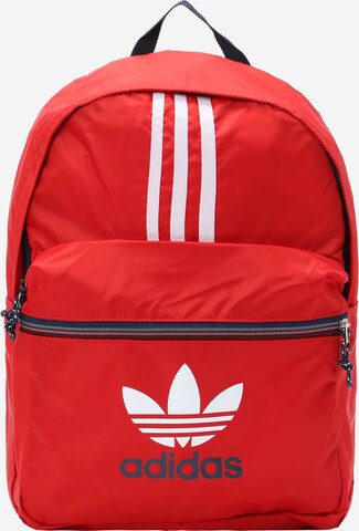 ADIDAS ORIGINALS Backpack 'Adicolor Archive' in Red: front