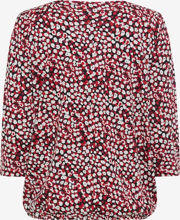 Olsen Shirt, mit elastischem Saum in Rot: Vorderseite