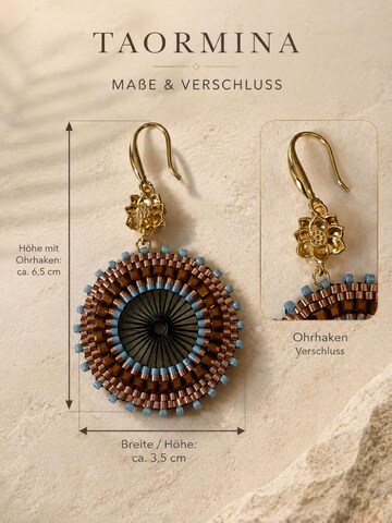 Boucles d'oreilles 'TAORMINA' Alster Herz en marron