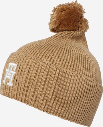 TOMMY HILFIGER Beanie in Brown: front