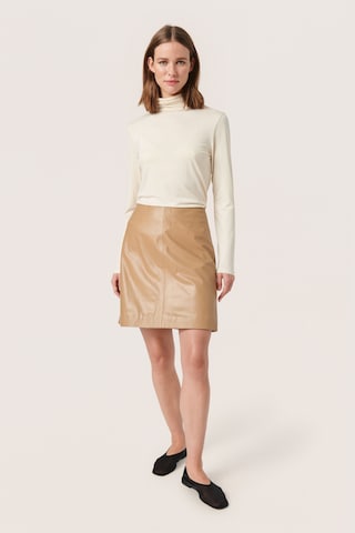 SOAKED IN LUXURY Skirt 'Olicia' in Brown