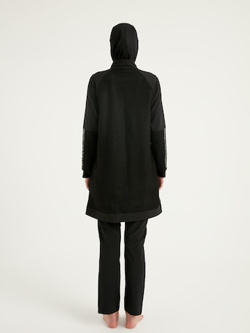 MARINA High neck Badpakjurk 'Modest Marina M2534-1' in Zwart