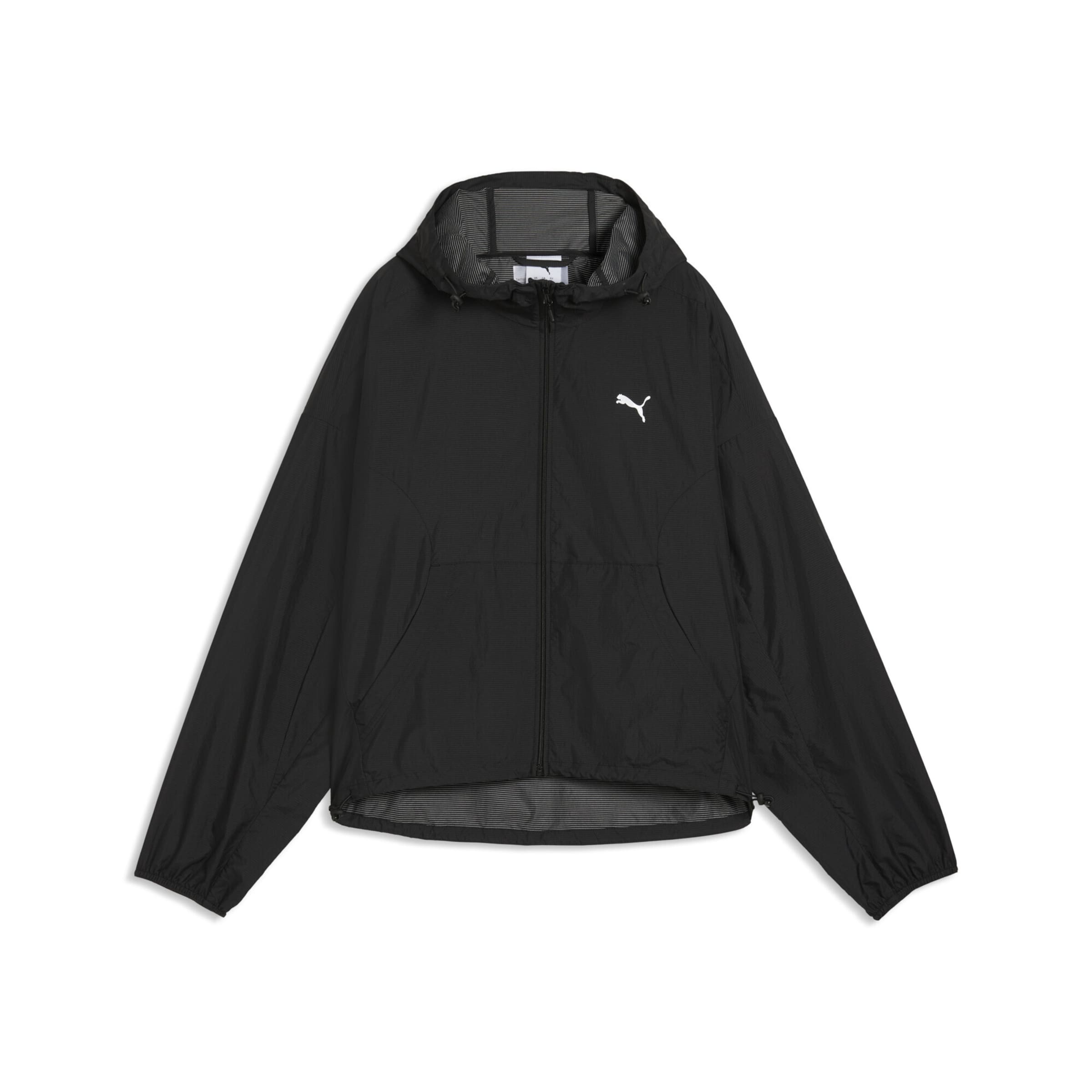 PUMA Sportjacke 'Pumatech Sense' in Schwarz: Vorderseite