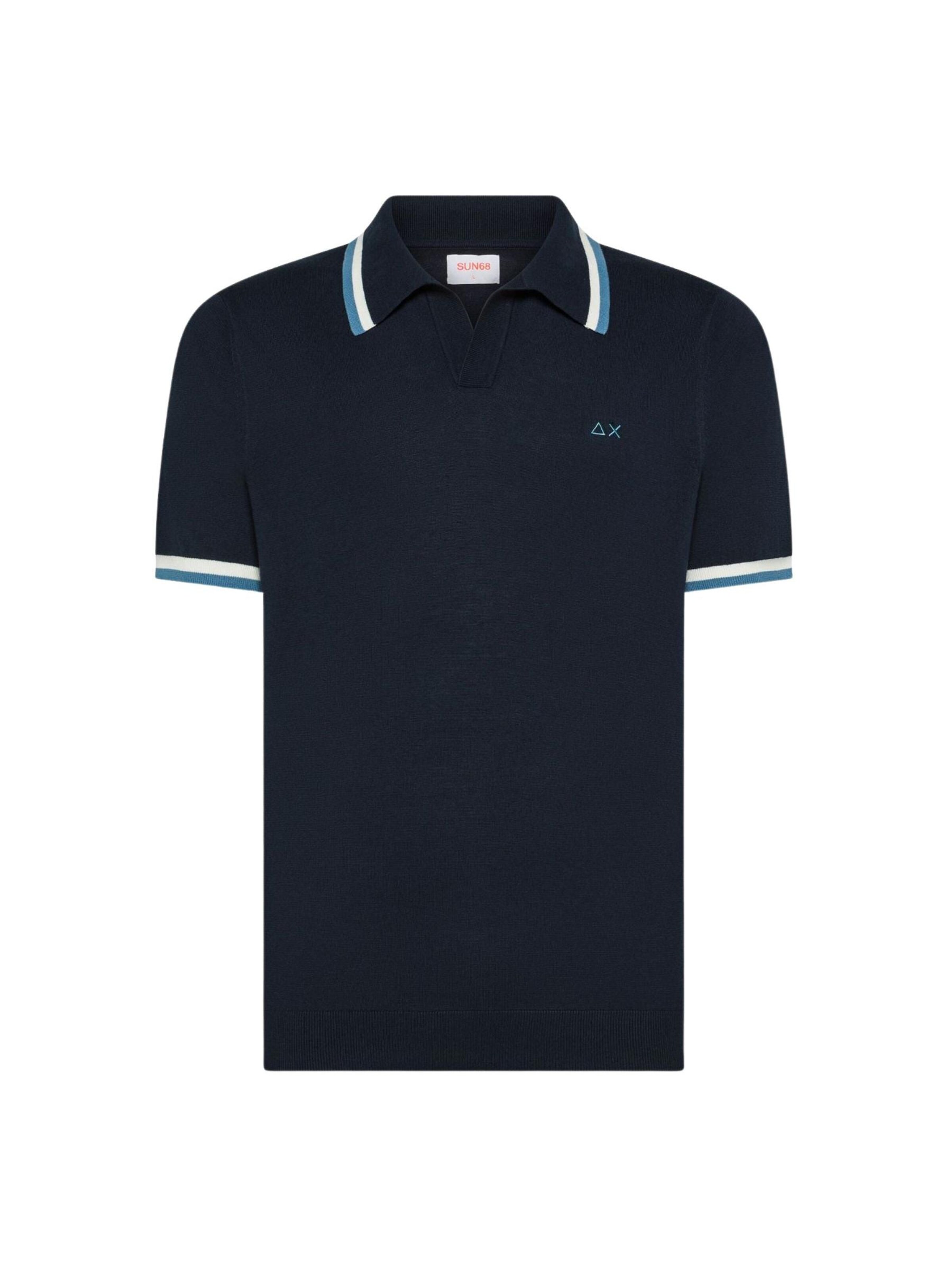 SUN68 Trui in Blauw: voorkant