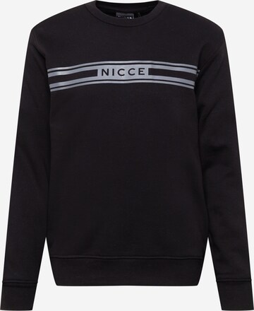 Nicce Sweatshirt 'NORTHSHORE' in Black: front