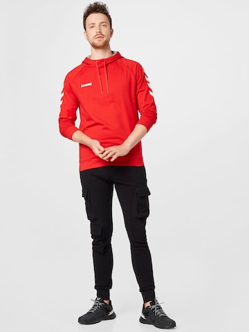 Hummel Αθλητική μπλούζα φούτερ σε κόκκινο