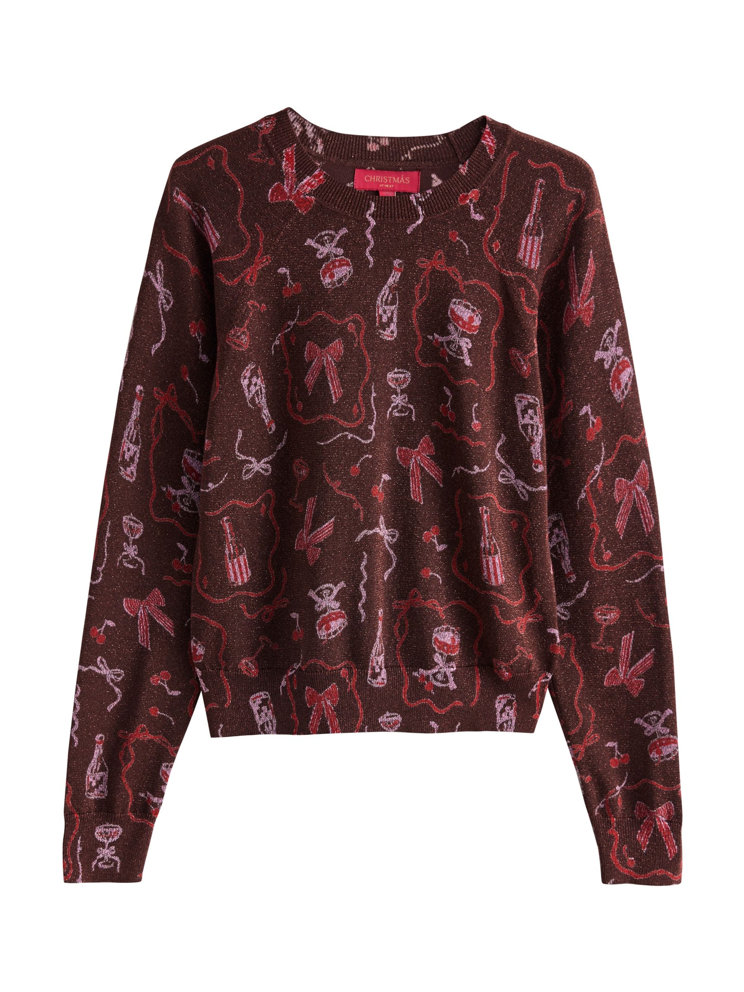 Next Pulover | rjava barva: sprednja stran