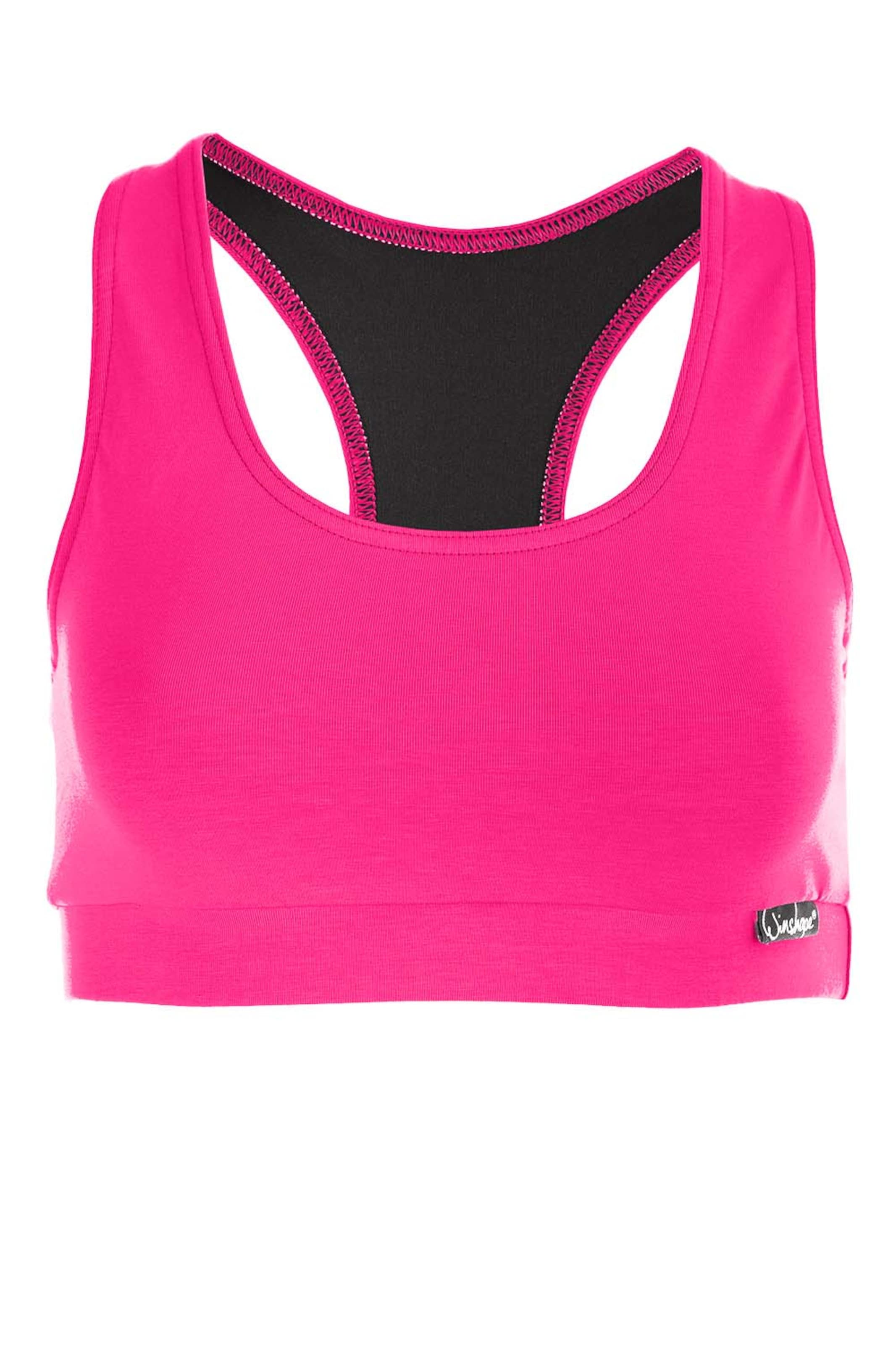 Bustier Soutien-gorge de sport 'WVR1' Winshape en rose : devant