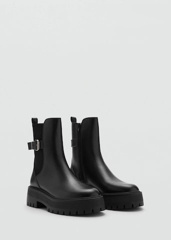 MANGO Boots 'Kondor' in Black