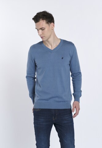 DENIM CULTURE Sweter ' TITO ' w kolorze niebieski