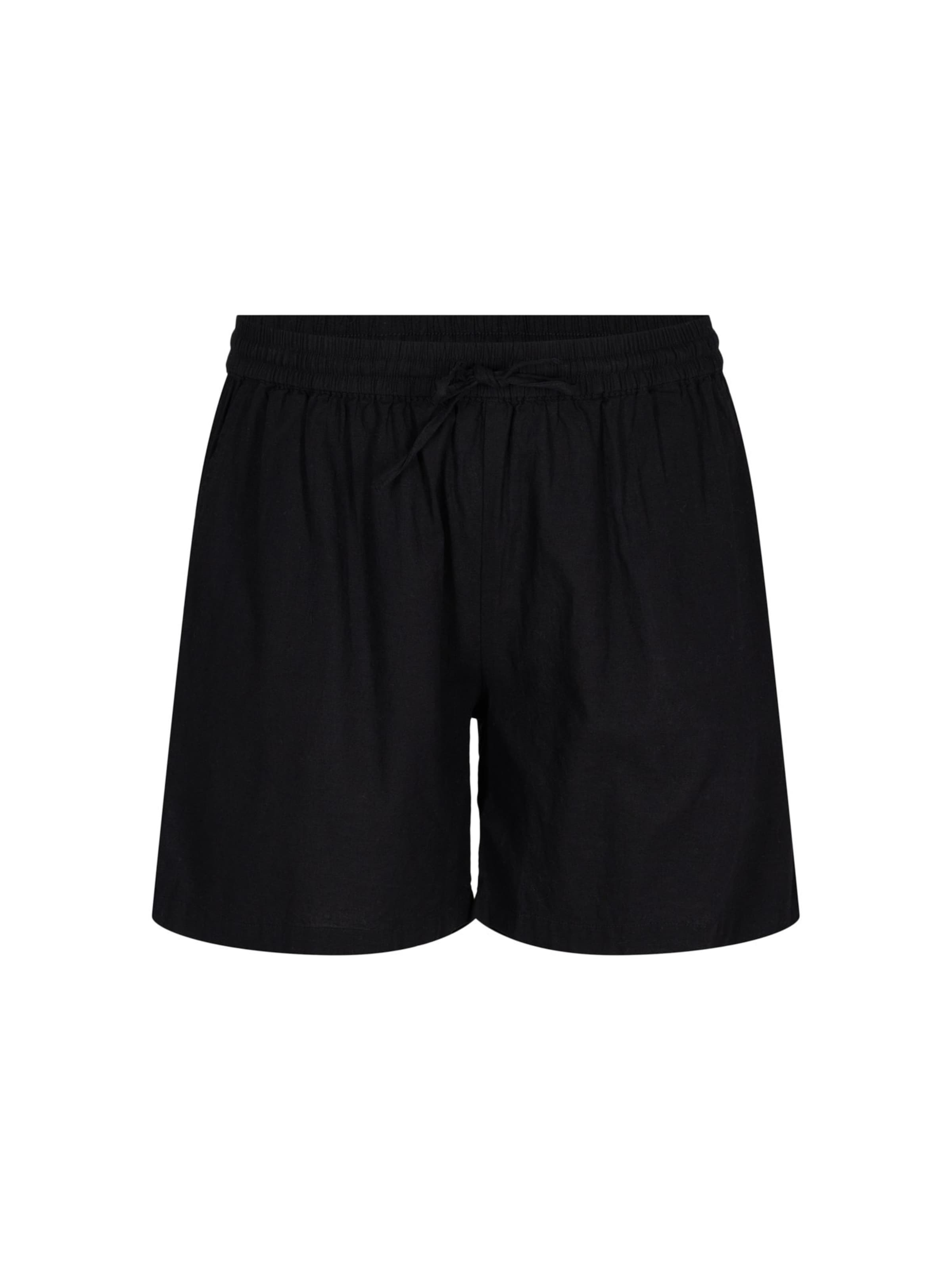 Zizzi Regular Hose 'VFLEX' in Schwarz: Vorderseite