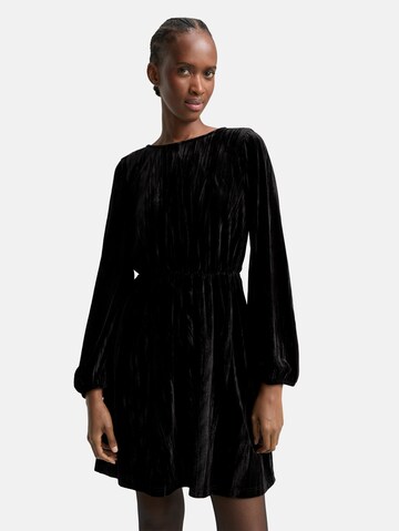 TOM TAILOR DENIM Jurk in Zwart: voorkant