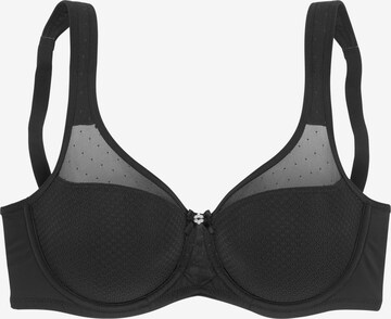 Soutien-gorge minimiseur NUANCE en noir : devant